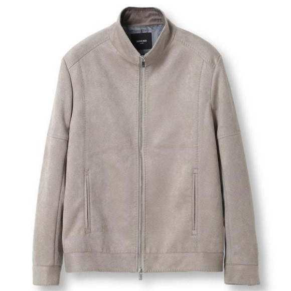 Fake Suede Stretch Cardboard Jacket