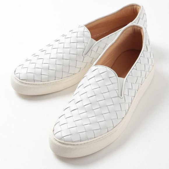 Mesh leather sneakers