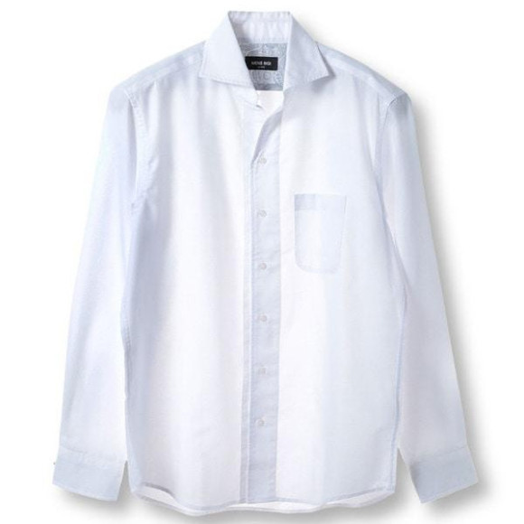 เสื้อเชิ้ตคอวีลายก้างปลา