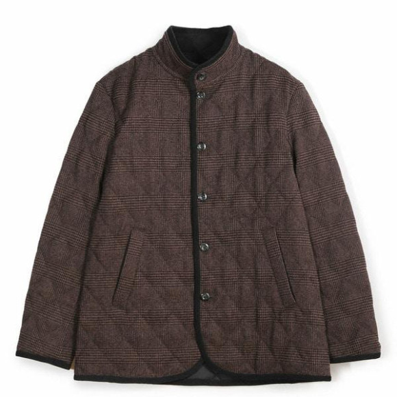 クラシックツイードスタンドカラーブルゾン