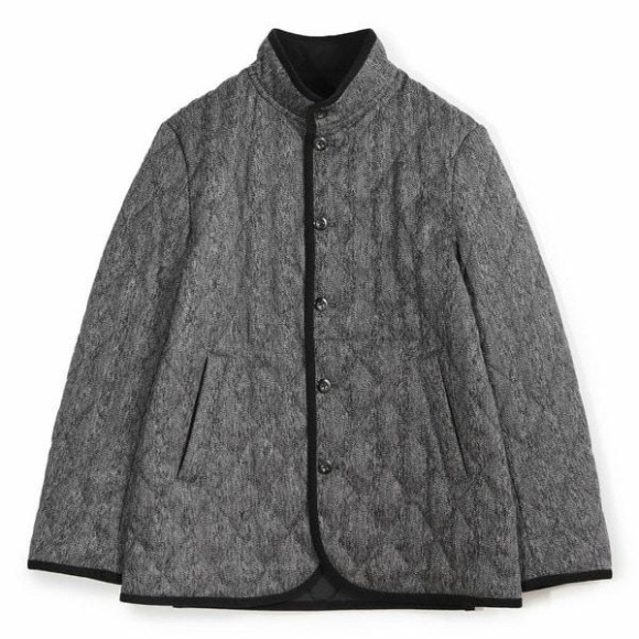 クラシックツイードスタンドカラーブルゾン