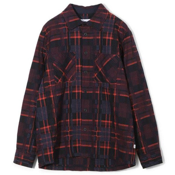 Whiting バスケット織チェック柄シャツジャケット