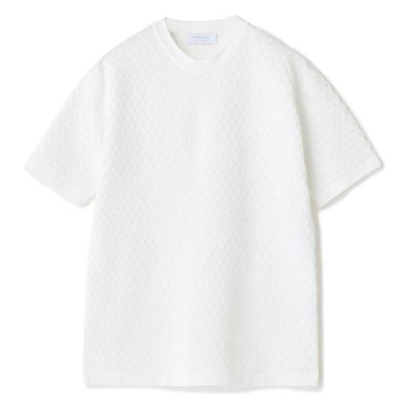 【ACTIVE TAILOR】ブリスターニットジャカードＴシャツ