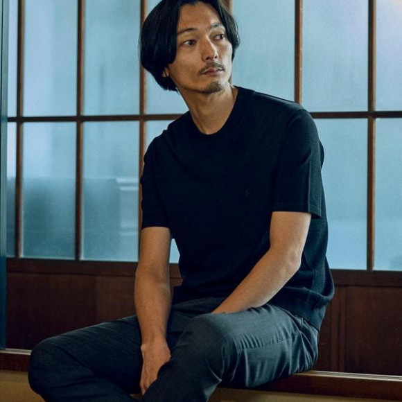 【COLE HAAN/コール ハーン】別注 ロゴ刺繍ニット半袖Tシャツ＜持続冷感＞