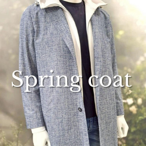 メランジドッツ チェスターコート