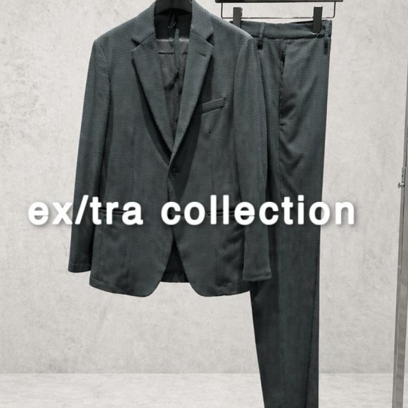 【ex/tra】アクティブ サッカーストレッチ セットアップジャケット
