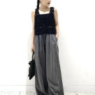 ウエストゴムで楽ちんなワイドデ...