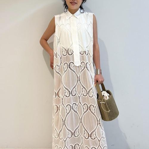 大胆レース×カラーボトムで夏の...