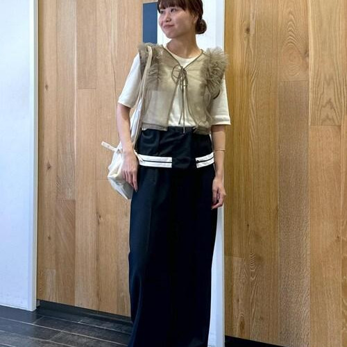 着回し力抜群のチュールフリルT...