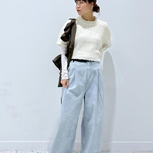 ざっくりした編み地が可愛いハー...