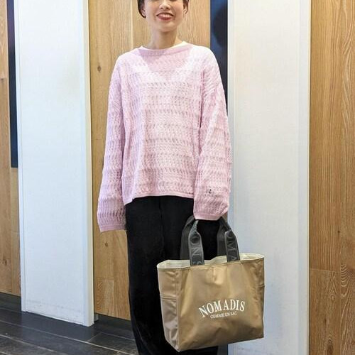 It is bright pink, but it is mesh...