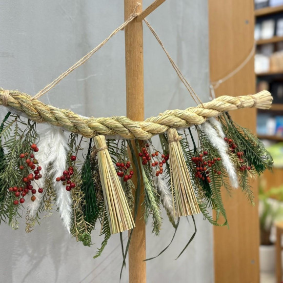 【無印良品 広島パルコ】植物と稲藁のお正月飾りワークショップを開催しました｜イベントレポート