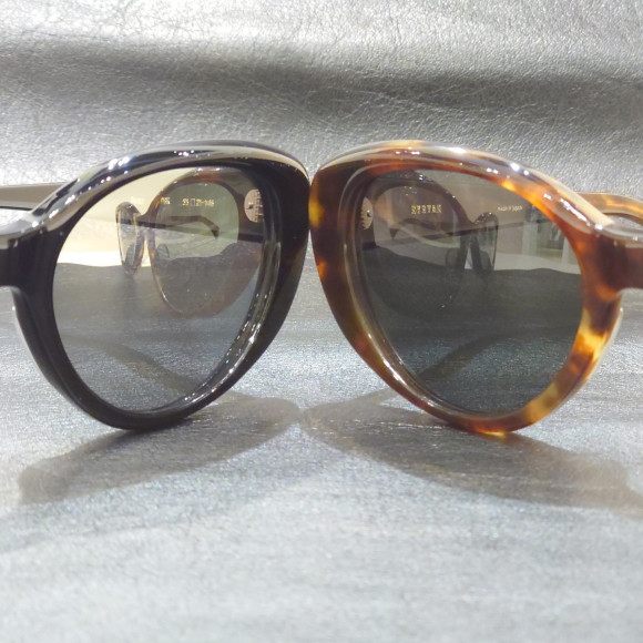 【EYEVAN】ワイドなオーバルサングラス“BEAM”