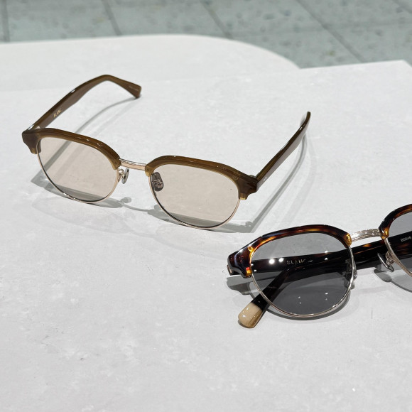 Blow-type sunglasses "B0046" with moderate thickness