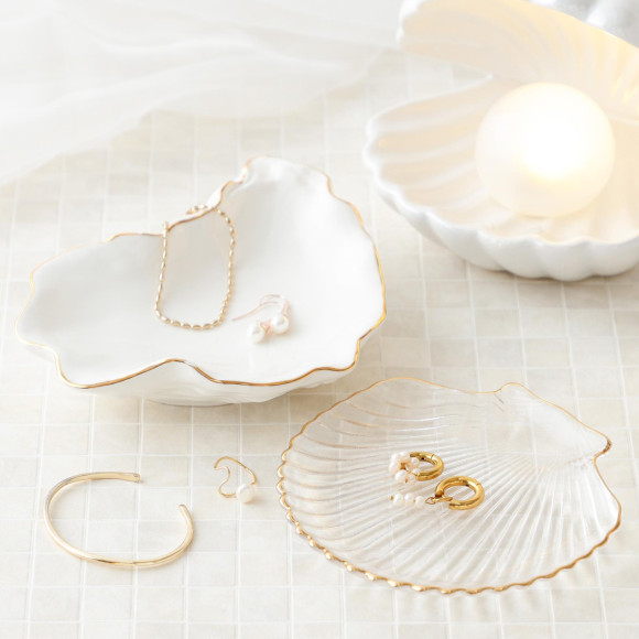 【NEW!】介紹精致氛圍的外殼圖案時尚飾品托盤♪