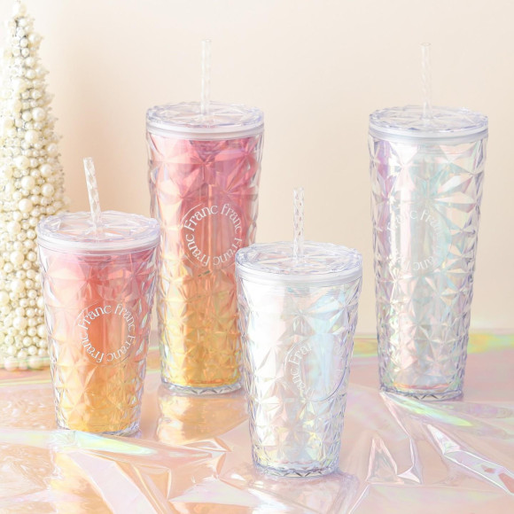 【NEW】つやっと煌めくオーロラカラーのプラスチックタンブラー！！