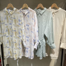 オーバーチュニック柄シャツ☆