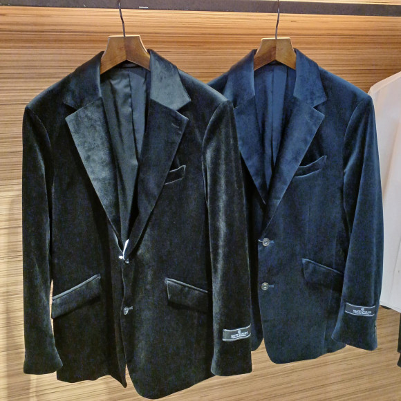 新作アイテム紹介　ハイブリッドベルベットジャケット