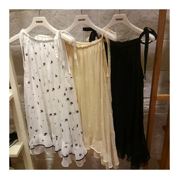 カタログ掲載 シフォン刺繍ワンピース スナイデル ショップニュース 広島parco パルコ