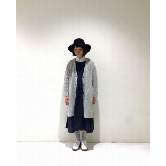 nest Robe ウールロングカーディガン グレー