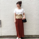 シフォンプリーツフリルパンツ♩︎