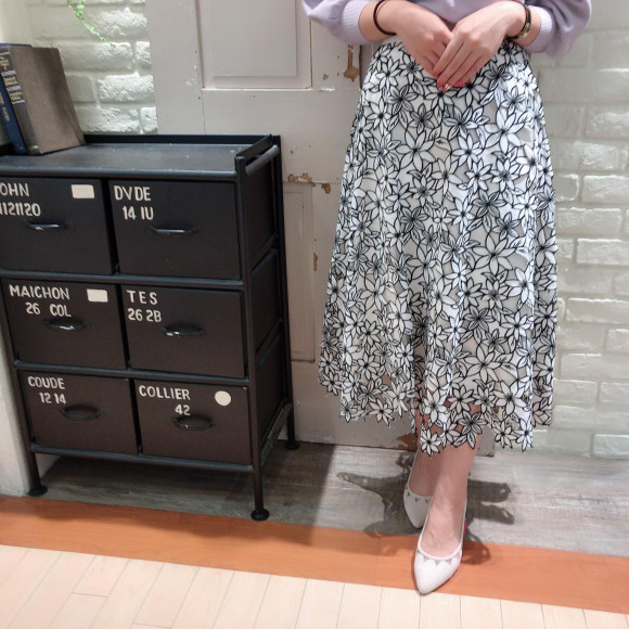 ボタニカル刺繍レーススカート♡ | ノエラ・ショップニュース | 広島 
