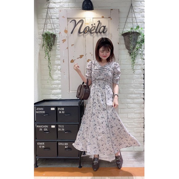 新作♡かすれタッチフラワーワンピース | ノエラ・ショップ