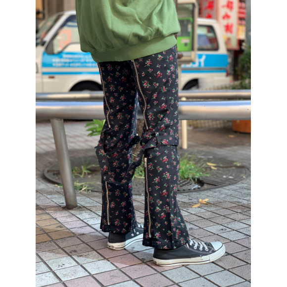 X-girl FLORAL BONDAGE PANTS ボンテージ パンツ 花柄