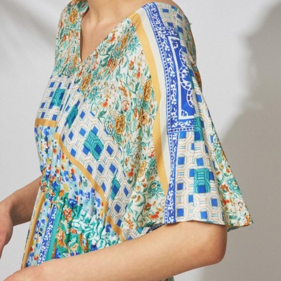 タイルプリントギャザーワンピース | グレースコンチネンタル・ザ  