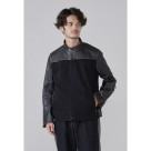 [岡山デニム]DENIM DOCKING LEATHER MOTORCYCLE JACKET