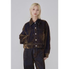 [岡山デニム]FLOCKED DENIM JKT
