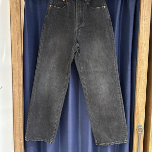 ［岡山デニム］HIGH RISE LOOSE BK DENIM PT