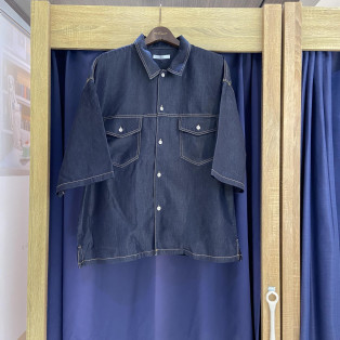 ［岡山デニム］LINEN DENIM SHIRT