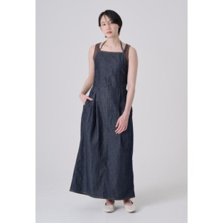 ［岡山デニム］APRON DENIM DRESS