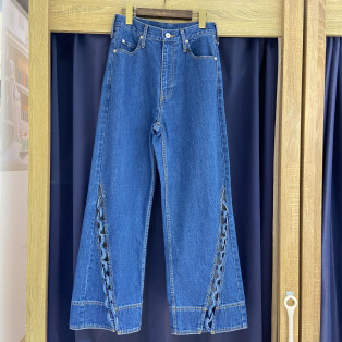 ［岡山デニム］BRAIDED WIDE DENIM