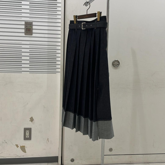 ［岡山デニム］TURN-BACK PLEATS SK