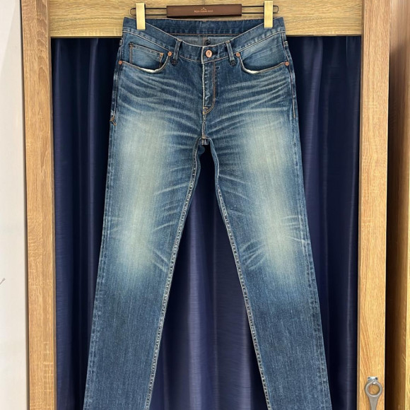 ［岡山デニム］ヴィンテージ3D加工スキニーデニム＜Narrow＞