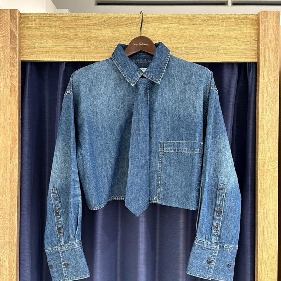 ［岡山デニム］DENIM NECK-TIE SH