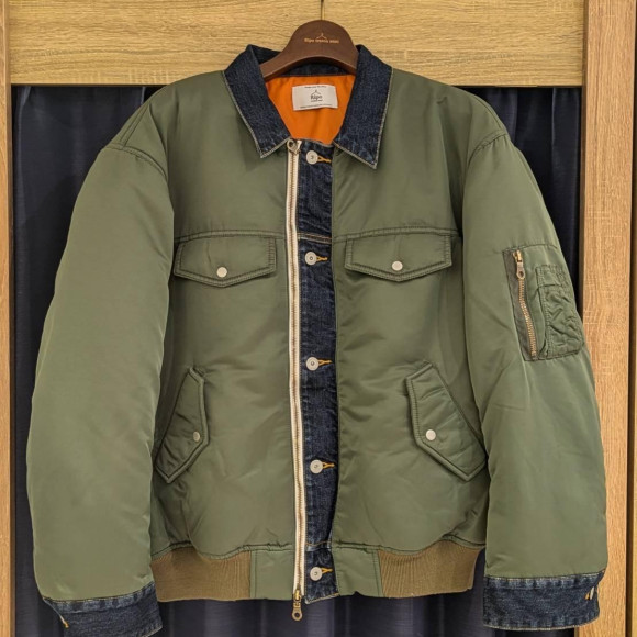 [冈山牛仔裤]DENIM DOCKING MA-1