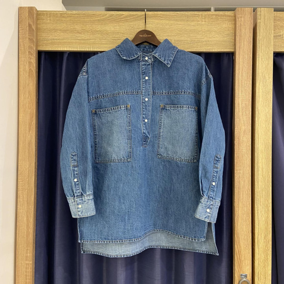 [冈山牛仔裤]PULLOVER DENIM SH