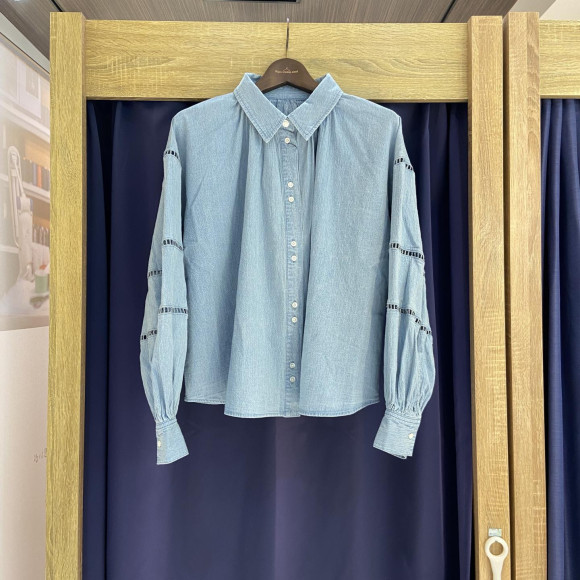 [Okayama Denim] LADDER LACE DENIM BL