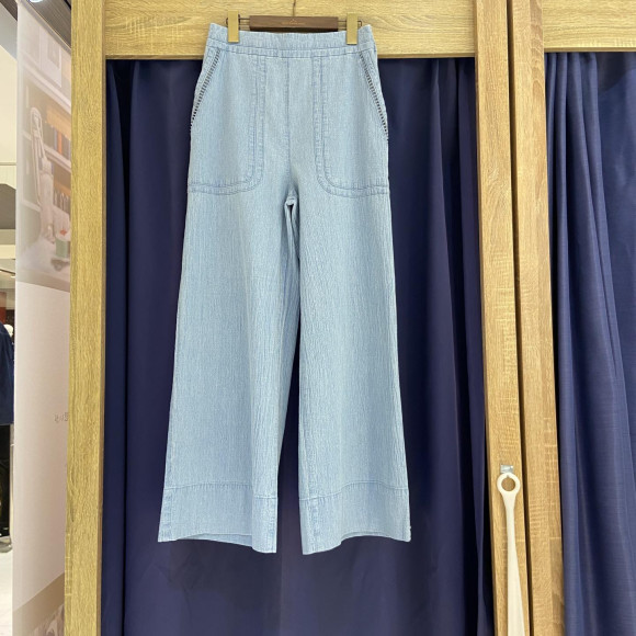 [Okayama Denim] LADDER LACE DENIM PT