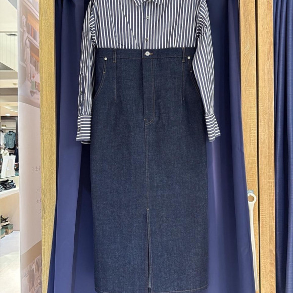 ［岡山デニム］HIGH WAIST DENIM OP