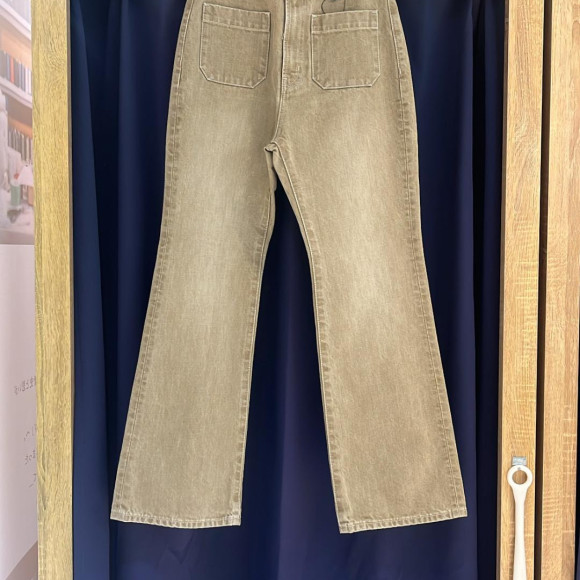 [岡山牛仔褲]FRONT P/K FLARE PT