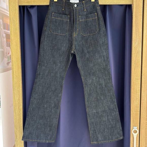 [岡山牛仔褲]FRONT P/K FLARE PT