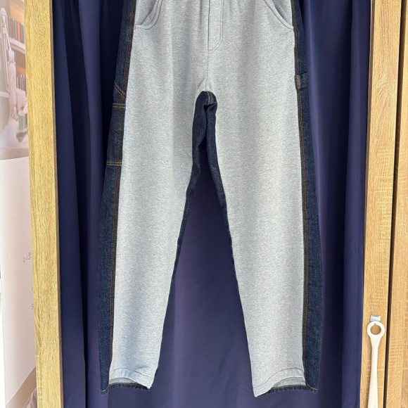 ［岡山デニム］SWEAT DOCKING DENIM TROUSER