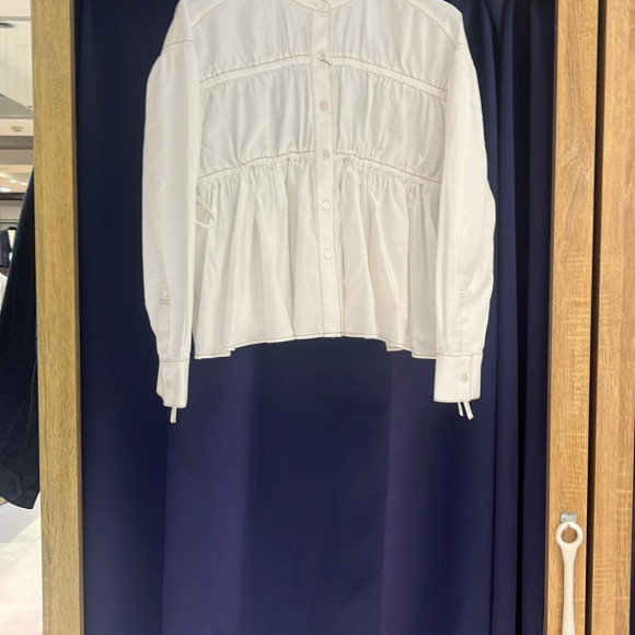 [Okayama Denim] LIGHT OZ SHIRRING BL