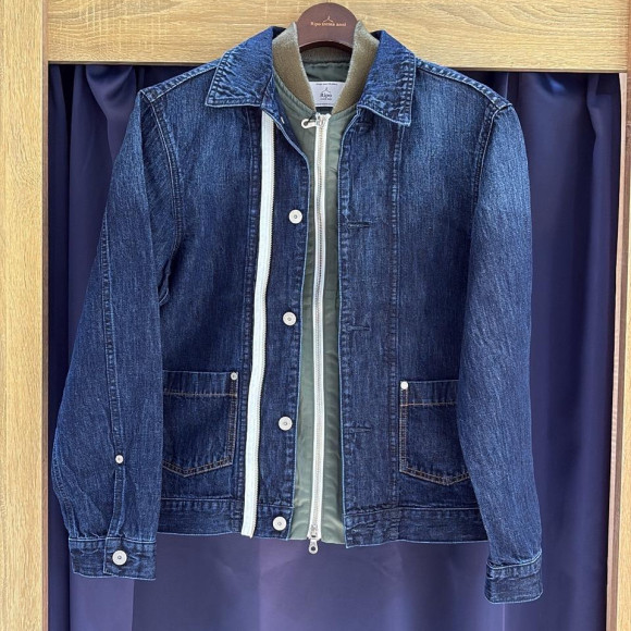 ［岡山デニム］MA-1 DENIM SHIRT JACKET