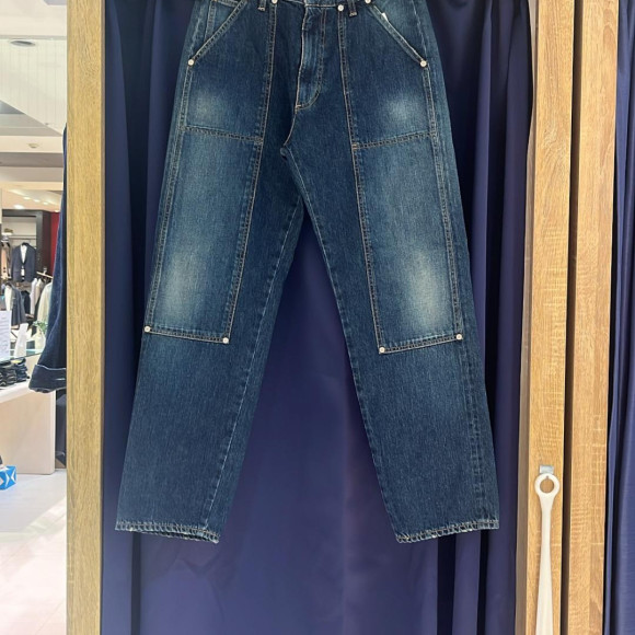 ［岡山デニム］DOUBLUE KNEE SELVAGE DENIM TROUSER