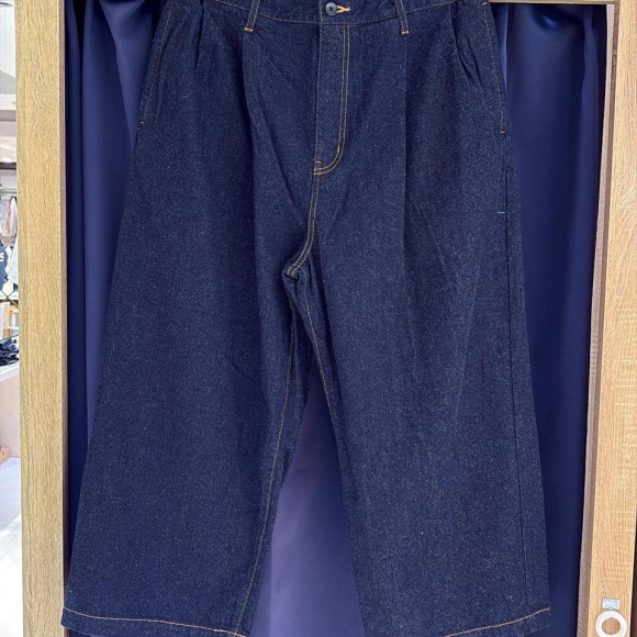 [岡山デニム]2 TUCK CROPPED DENIM TROUSER